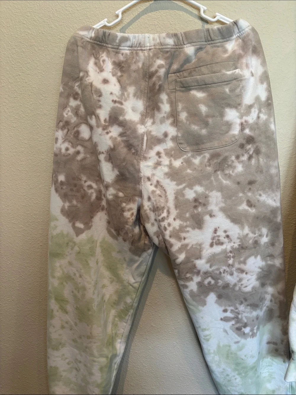 2X Champion Tie-Dye women’s Sweatpants & Hoodie SET- Taupe & Light Green